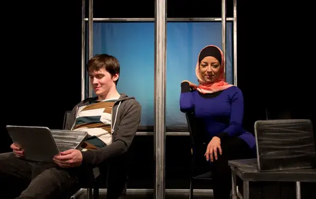 Ian Geldart and Mariana Tayler in 'Jabber', Geordie Productions, Photo by: Gabrielle Kellock