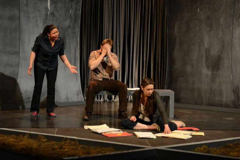 Eli Ham, Melaina Sheldon, Christine Wesley Genier; Directed by David Storch; Set & Properties by Andy Moro; Sound by Samuel Sholdice; Lighting by David DeGrow; Costume by Isidra Cruz; Movement coach by Thomas Morgan Jones; Photo by Bruce Barrett