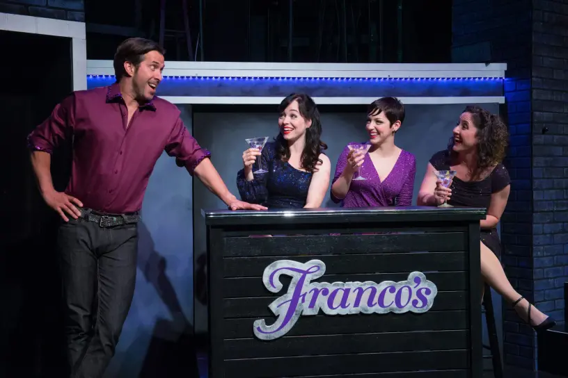 Jay Davis, Rebecca Auerbach, Steffi DiDomenicantonio and Marisa McIntyre. Photo by: Louise Vessey